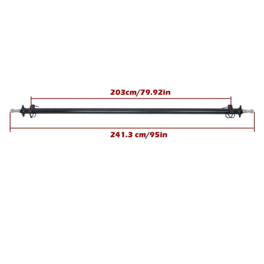 3500lbs Trailer Axle Beam for TK (95" Hub Face, 80" Spring Center)