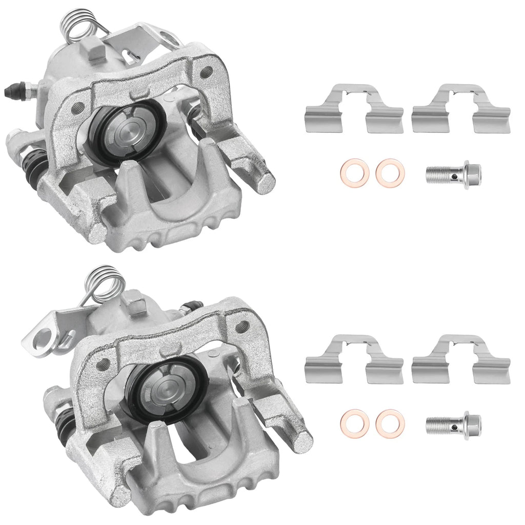 2X Rear Brake Calipers for Volkswagen Golf Beetle (2000–2005) 19B2577 19B2576