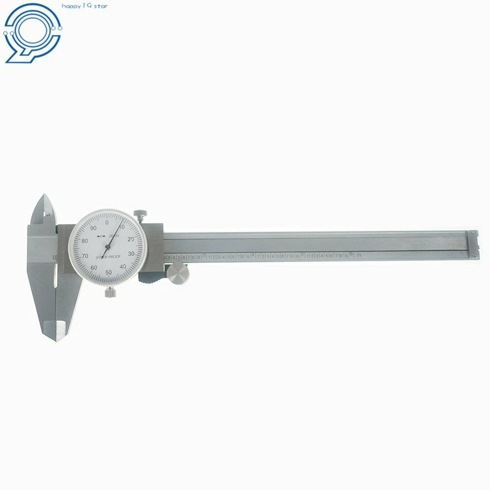 6 Inch Dial Caliper Stainless Steel Shockproof Gauge for Automotive
