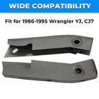 2Pcs Rear Steel Shackle Mount Frame Repair Kit for Jeep Wrangler YJ (1986–1995)