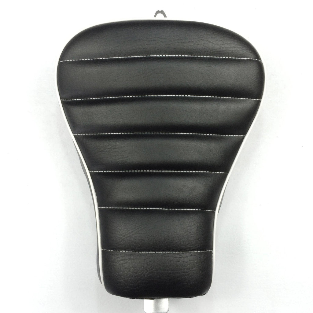 Custom Front Solo Driver Cross Stripe Seat for Harley XL1200X (2010–2015)
