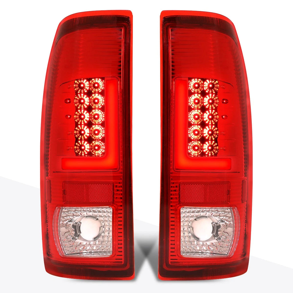 Red 3D LED L-Bar Tail Light for Ford Super Duty (2008–2016)