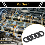 Set of 5 Oil Seal Rotary Shaft Seal NBR Rubber 45x65x10mm