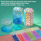 Silicone Resin Mold Set for DIY Craft Table Lamp & Pen Holder