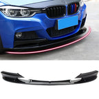 Front Bumper Cover Lip Skirt Wing for BMW F30 3 Series M Style (2012–2018) Black