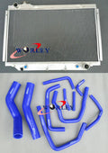 Aluminum Radiator + Blue Hose for Toyota Land Cruiser 80 Series (1990-1998)