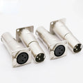 8x 3Pin XLR Female to Male Audio Pass Through Connector Adapter