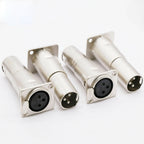 8x 3Pin XLR Female to Male Audio Pass Through Connector Adapter