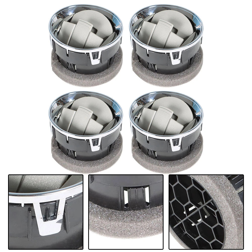 Set of 4 Air Vent Louvers for Ford F150 (2009–2014) Chrome