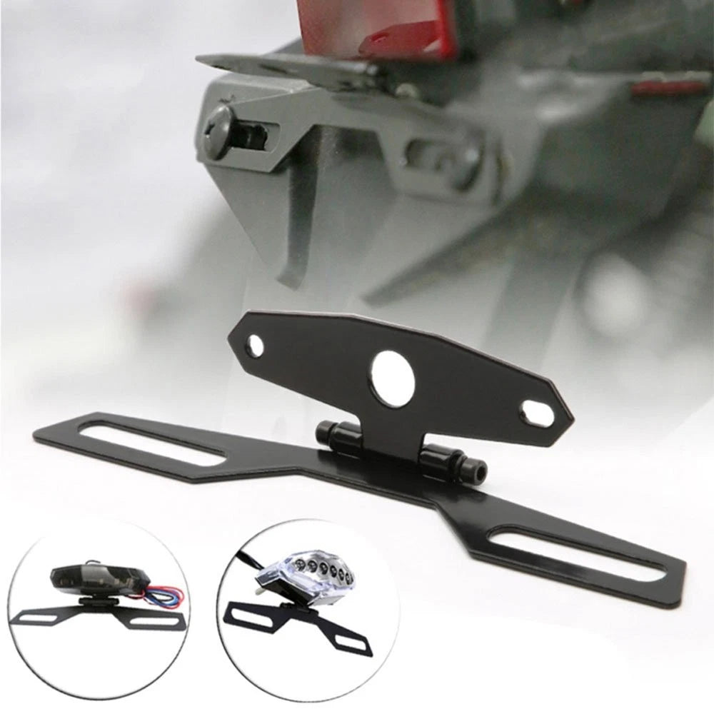 Folding License Plate Bracket for ATV Dirt Bike Motorcycle