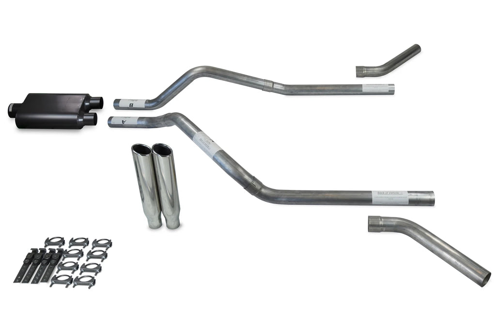 Dual Exhaust Kit for GMC Jimmy (1992–1994) 2.5" Corner Exit