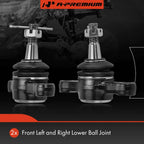 2X Front Lower Ball Joint Kit for Hyundai Sonata (2006-2010)