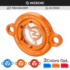 Clear Oil Filter Cover Cap Plug for KTM 350 SXF XCF EXC-F EXCF (2011–2025)