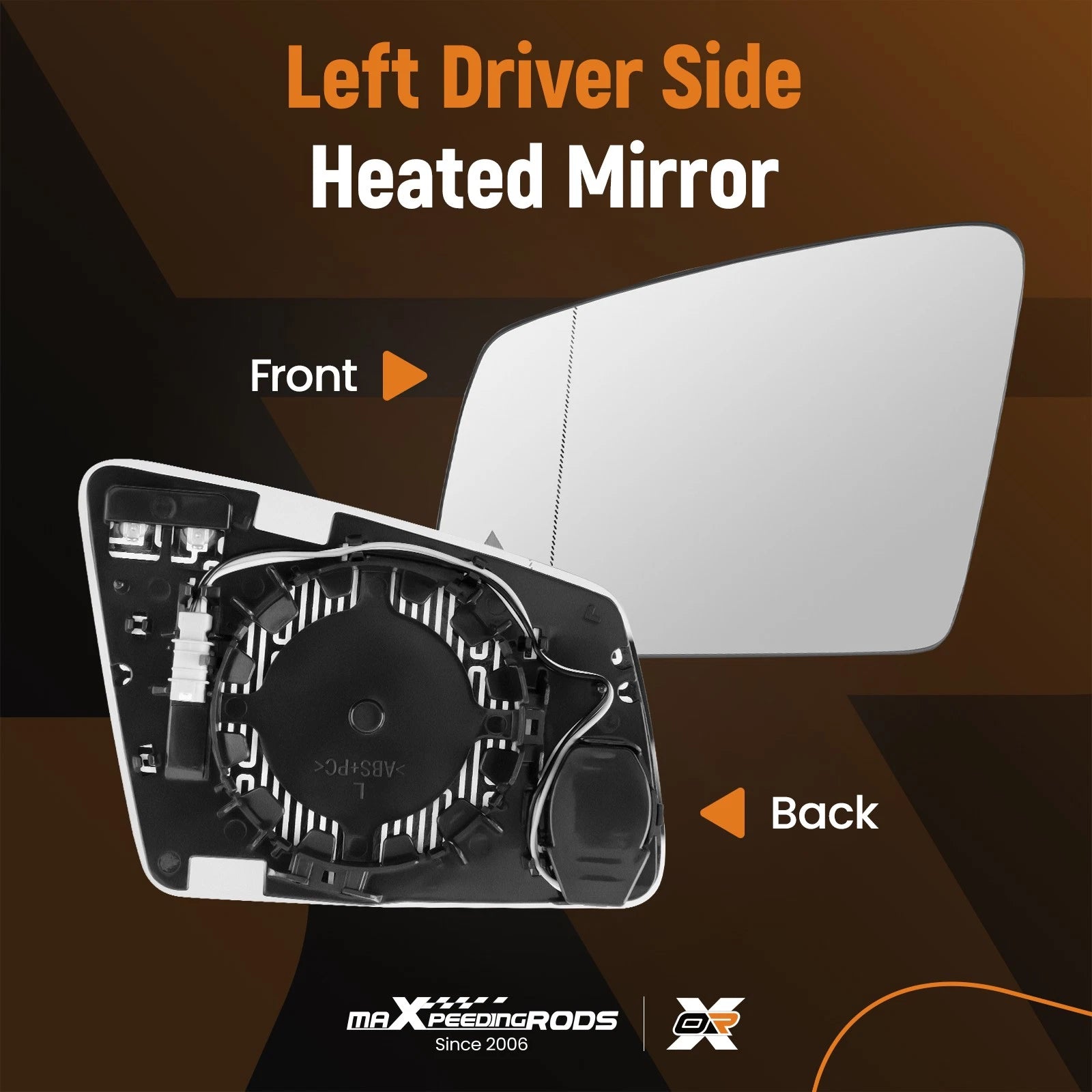 Heated Blind Spot Rear View Mirror Glass for Mercedes Benz A2468100521 (2013–2018)