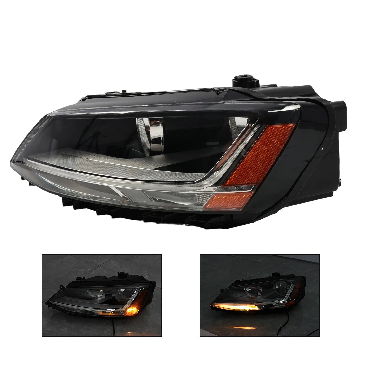 Driver Headlight for Volkswagen Jetta Sedan (2017–2018) w/LED DRL LH