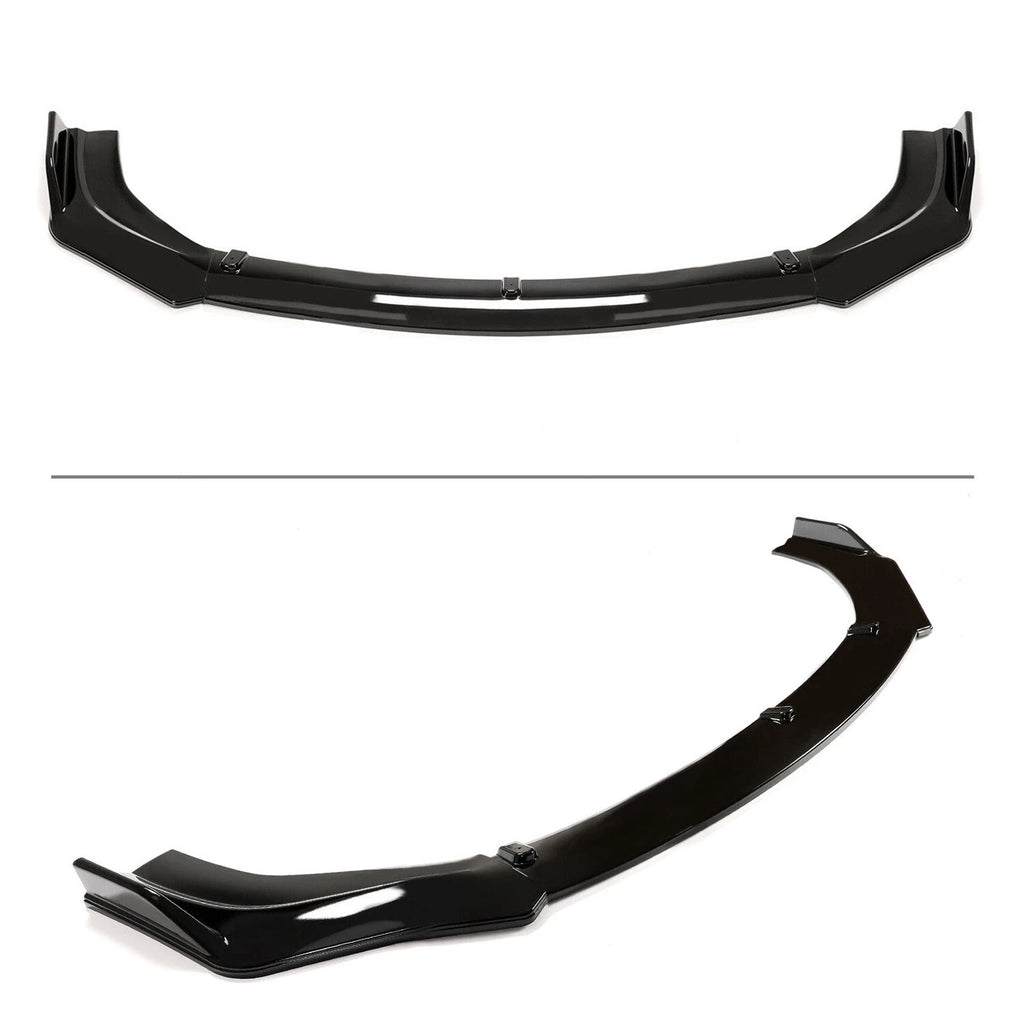 Front Bumper Lip Spoiler for Honda Civic Sedan (2016–2021) Painted Black