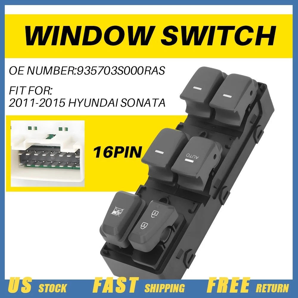 Power Window Switch for Hyundai Sonata (2011–2014) 935703S000RAS