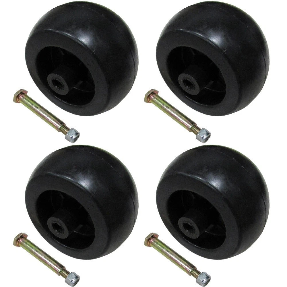 Set of 4 Deck Wheels for Cub Cadet (734-04155)