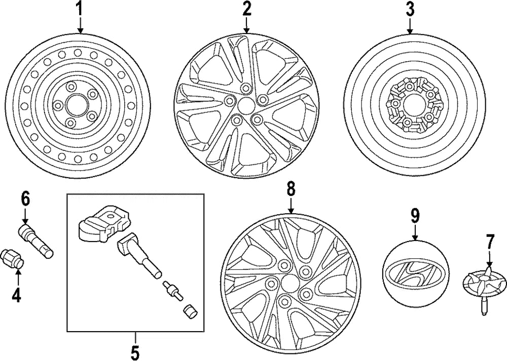Cap Assy-Wheel Hub for Hyundai (2011–2016) 52960F3000