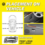 4X Gray Interior Door Handles for Jeep Grand Cherokee (2005–2010) 82168 EPY