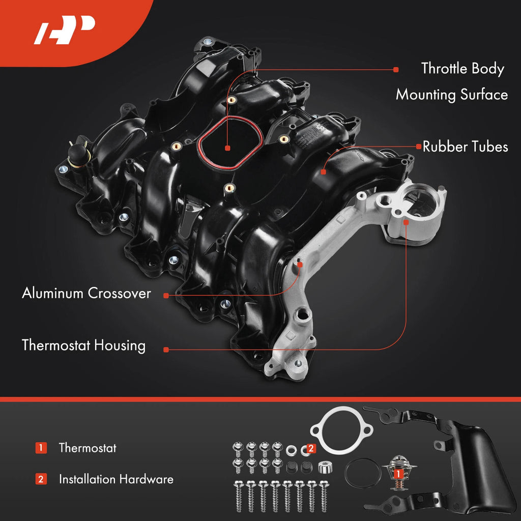 Intake Manifold with Thermostat Gaskets for Ford Explorer Lincoln