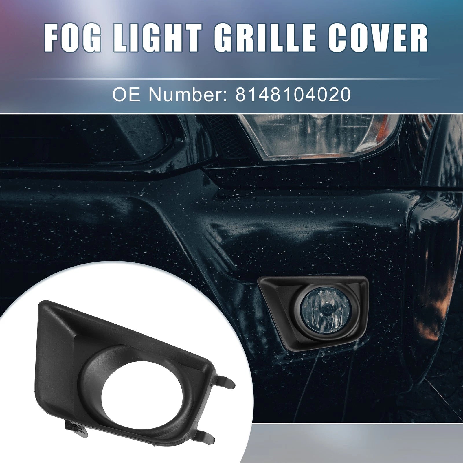Set of 2 Fog Light Bezel Covers NO.8148104020 for Toyota Tacoma (2012–2015)