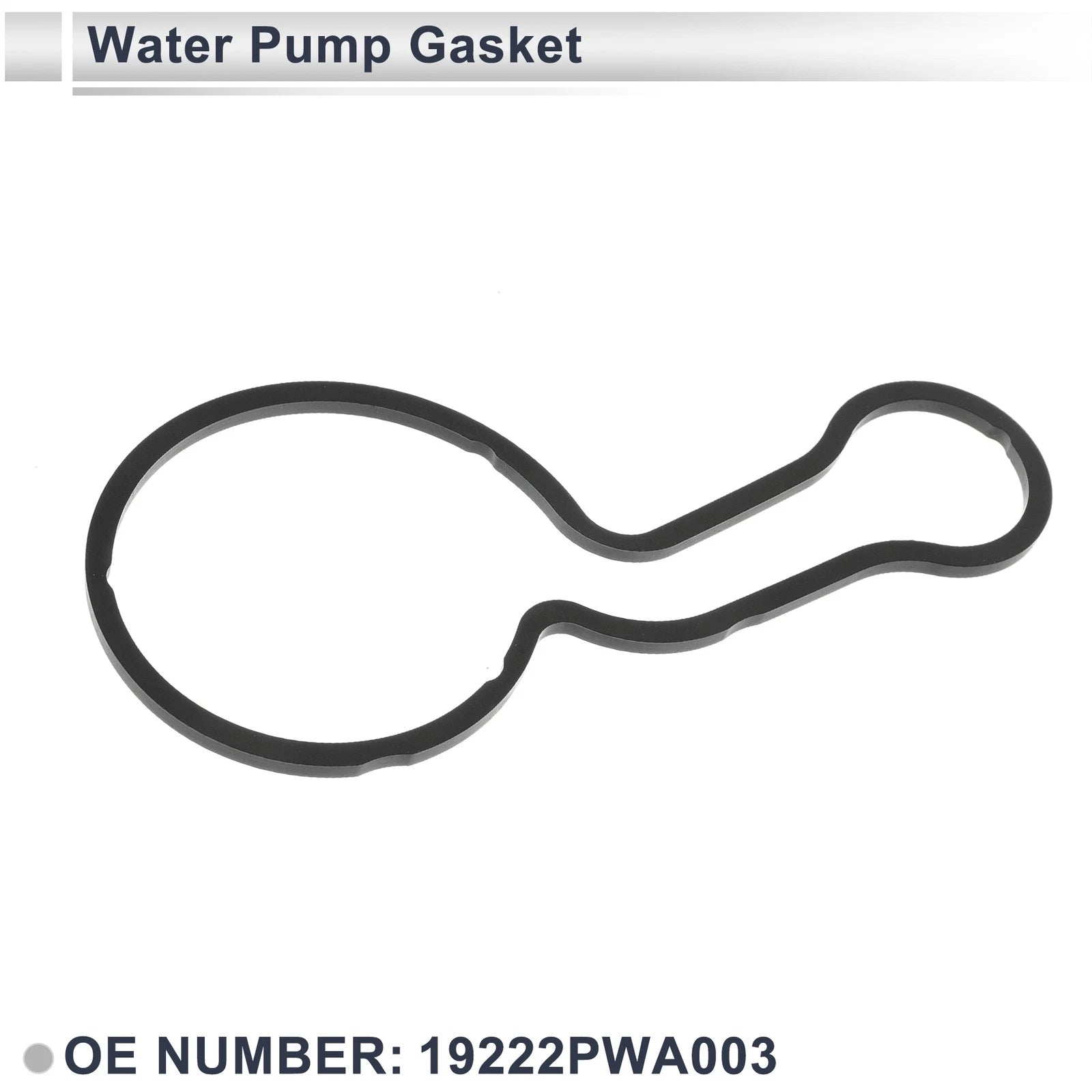 Water Pump Gasket No.19222PWA003 for Honda Fit (2007–2008) Rubber 1Pc