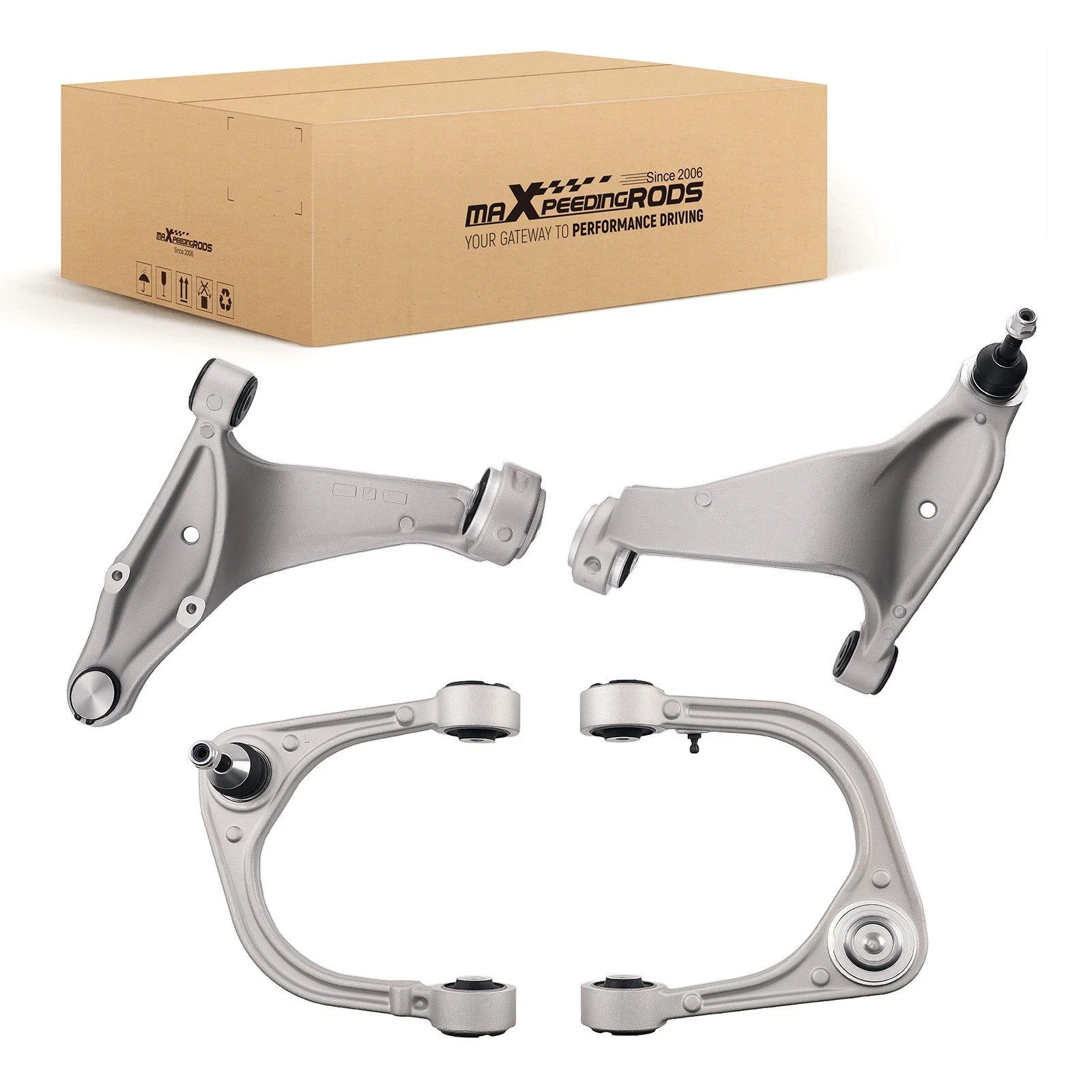 Front Upper Lower Control Arms w/Ball Joints for Cadillac CTS (2008–2015)