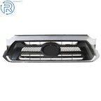Front Upper Grille for Toyota Tacoma (2012-2015) Black with Chrome Trim