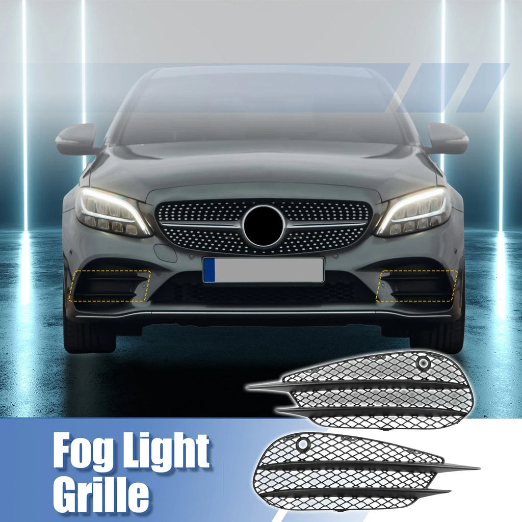 Front Fog Light Grille Cover Trim for Mercedes-Benz (2010-2015)
