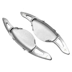 Silver Steering Wheel Shift Paddle Extensions for Nissan Altima, Infiniti QX50, QX60