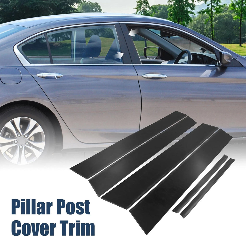 6pcs Door Window Pillar Post Protector Trim for Honda Civic (2006–2011)