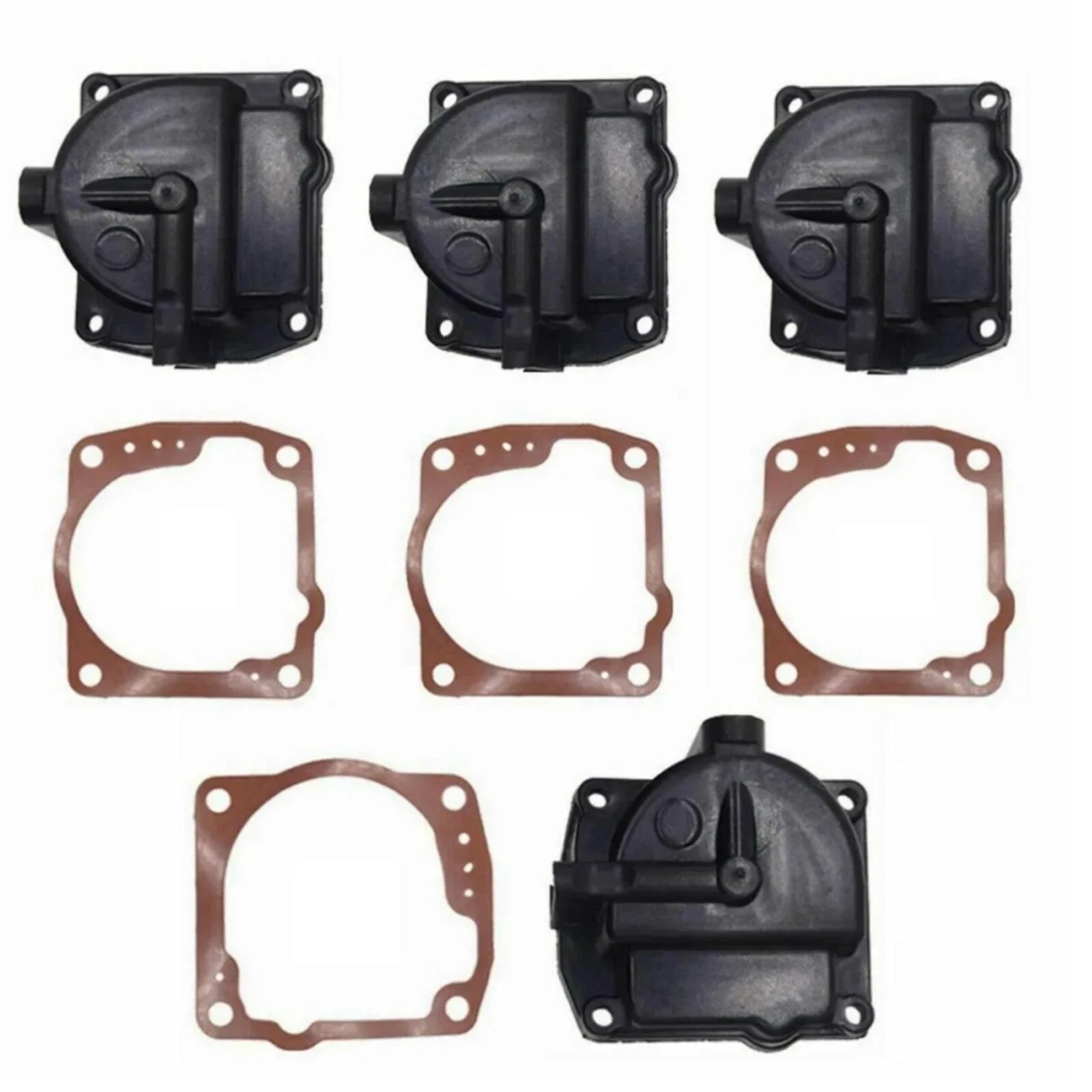 Set of 4 Carburetor Float Bowl Chamber & Gasket for OMC Johnson Evinrude 433000
