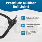Front Control Arms with Ball Joints & Tie Rod for Dodge Nitro (2007–2011) Jeep Liberty (2008–2012)
