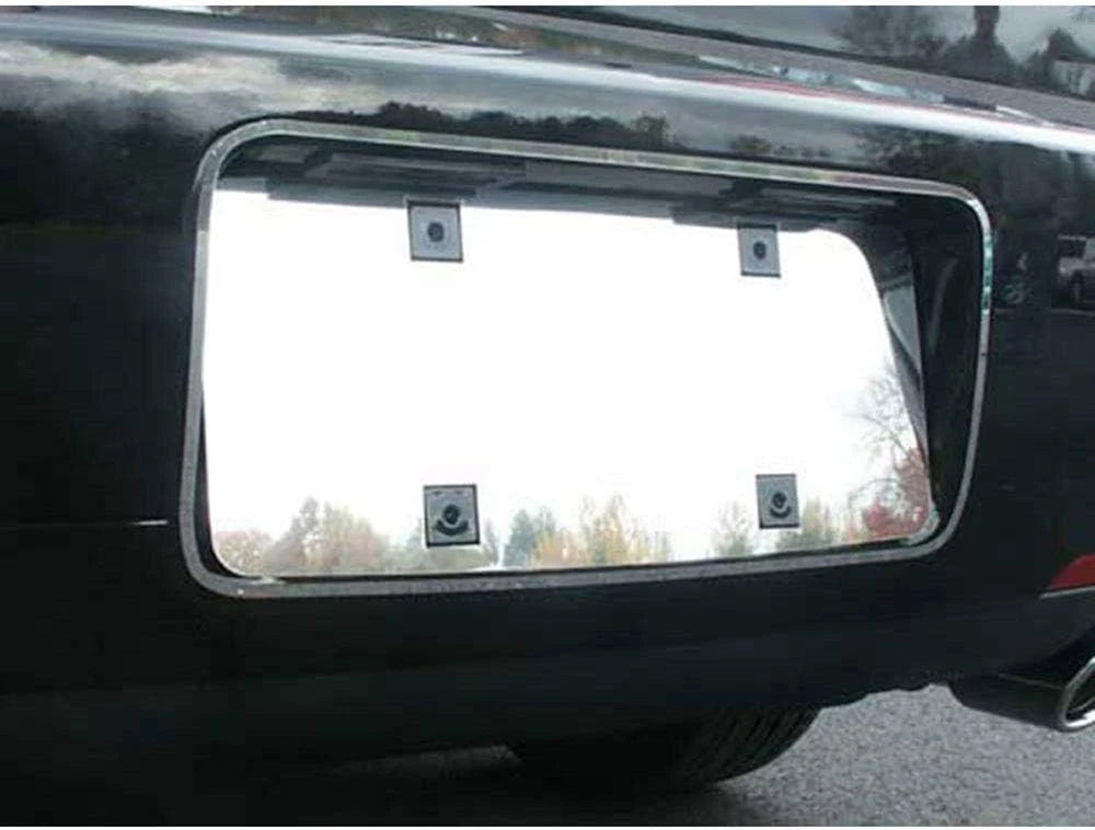 2pc. Luxury FX Stainless License Plate Bezel w/Surround for 06-08 Lincoln MKZ 4D