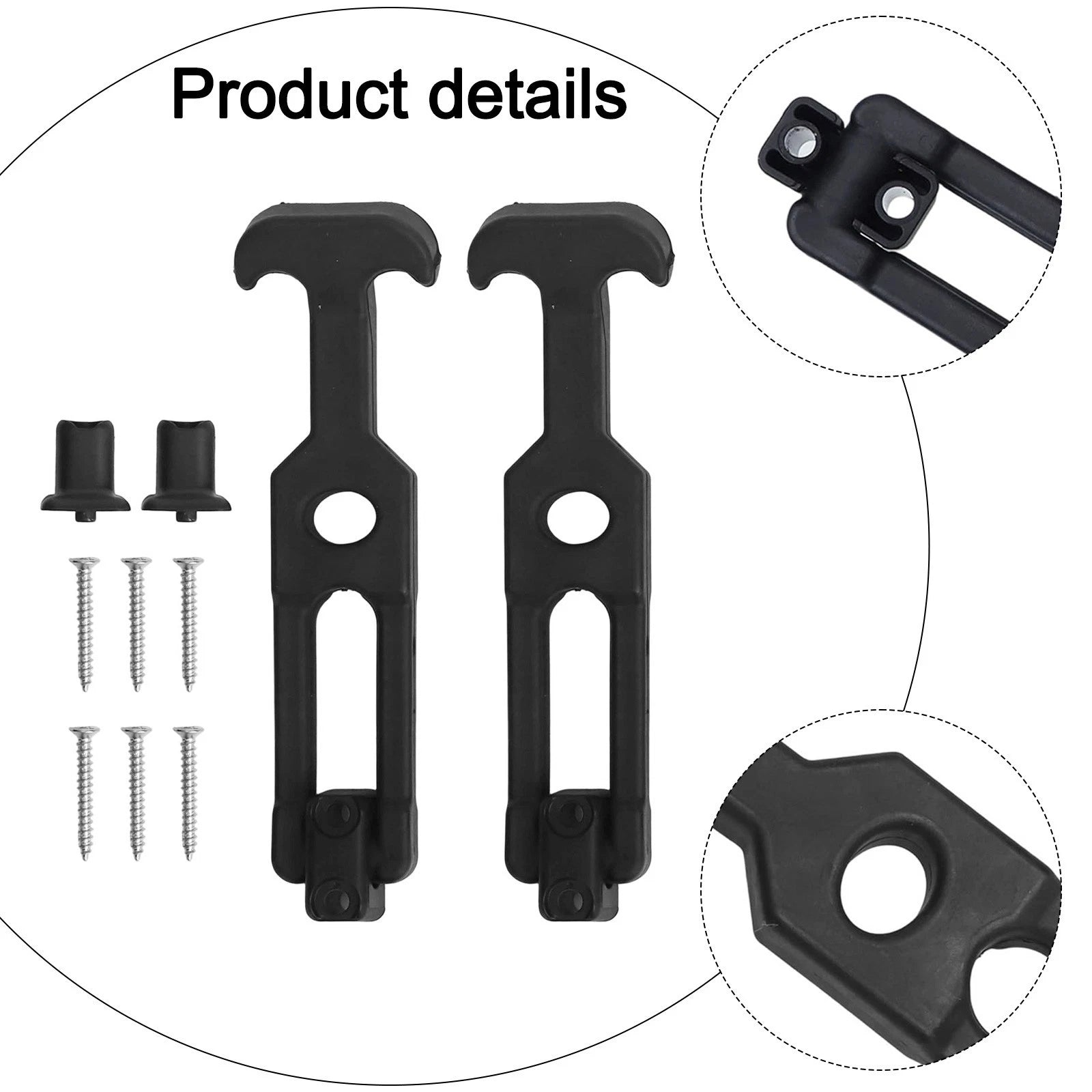 2X Rubber Draw Latch Set for Toolbox & Vehicle