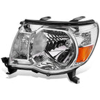 Left Driver Side Chrome Housing Headlight Lamp for Toyota Tacoma (2005–2011)