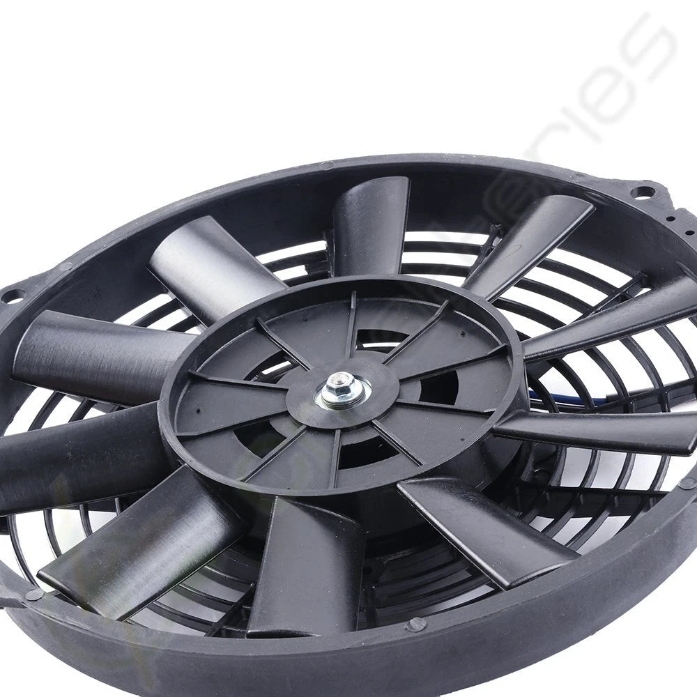 9" Slim Plastic Radiator Cooling Fan Mount Kit for Universal Applications (12V)