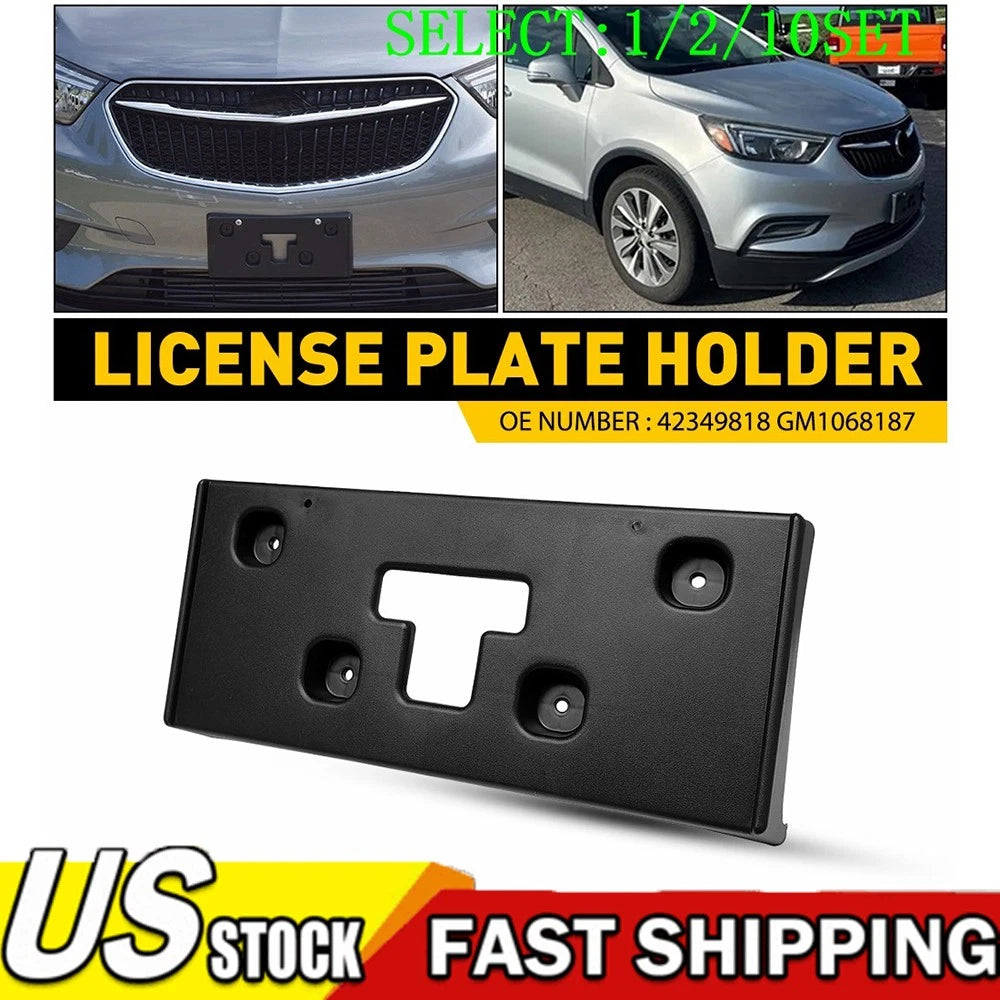 Set of 2 Front License Plate Frame for Buick Encore (2017–2022)