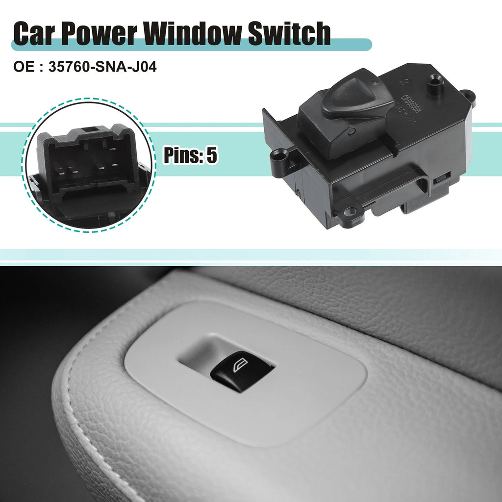 Passenger Side Power Window Switch 35760-SNA-J04 for Honda Civic Sedan (2006–2011)