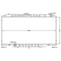 Aluminium Alloy Radiator 6cyl 4.2L for Nissan Patrol GU (1998-2001)