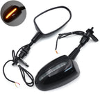 LED Rear View Mirror for Harley Suzuki Kawasaki Yamaha Honda (6MM thread)