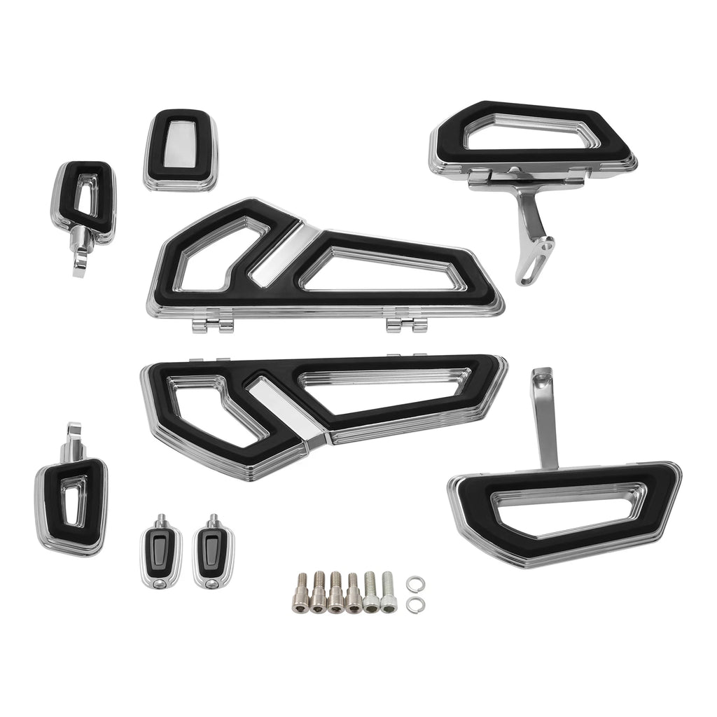 Driver Passenger Footboards Shifter Pegs Pedal for Harley Touring (2000–2023)