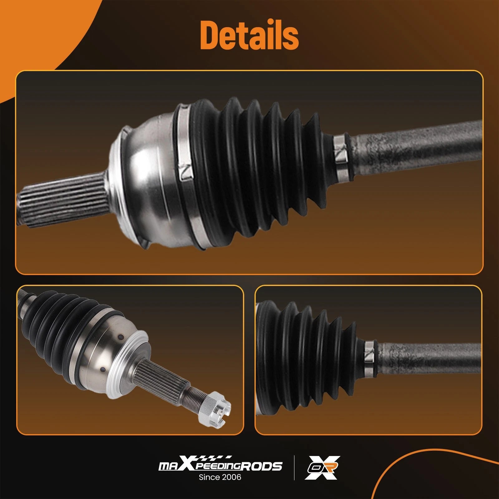 2X Front CV Axles for Nissan Rogue (2017-2020) FWD