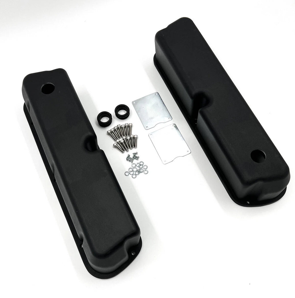 Black Aluminum Valve Covers for 1962–1985 Small Block Ford 289 (2-Pack)