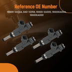 Set of 4 Fuel Injectors for Nissan Frontier 2.5L (2005–2019) 16600-EA000 16600-EA00A