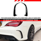 Gloss Black Rear Side Vent Trim Canards for Mercedes CLA C117 (2013–2019)