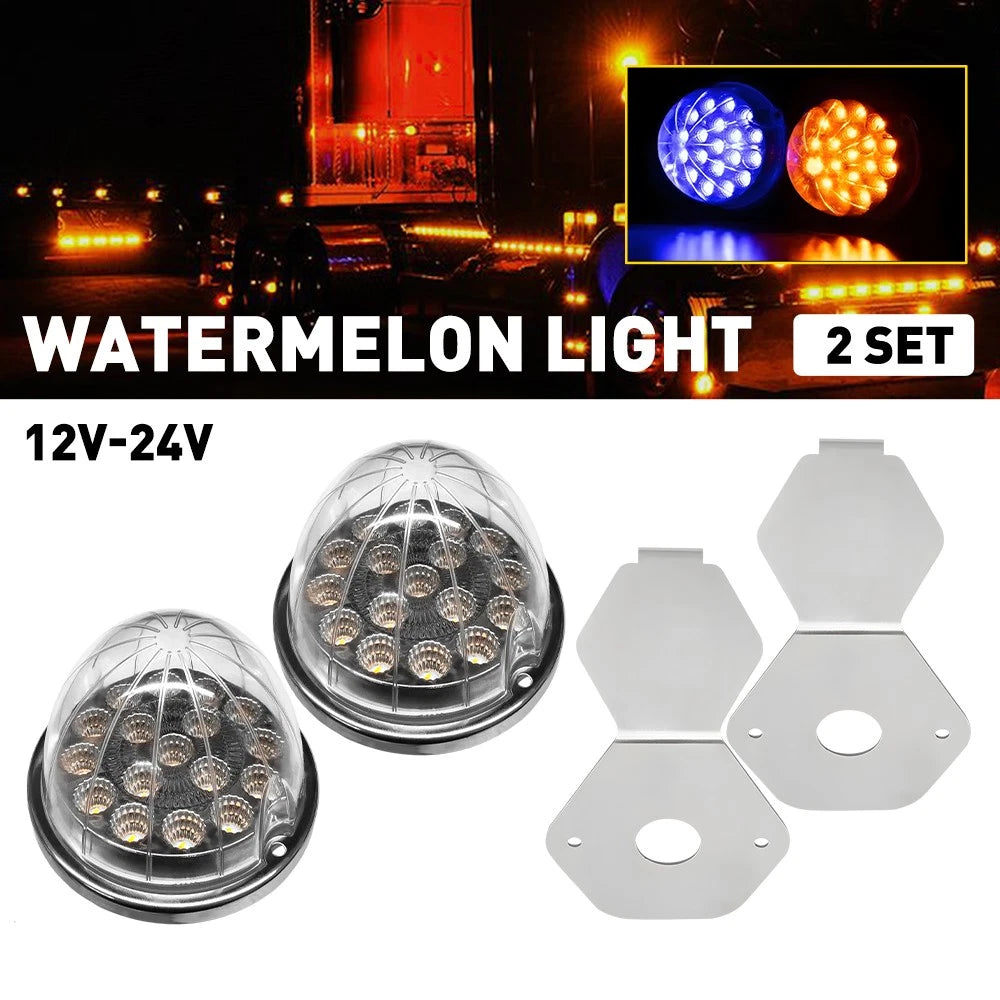 Universal Amber Blue Lens LED Side Marker Turn Signal Light