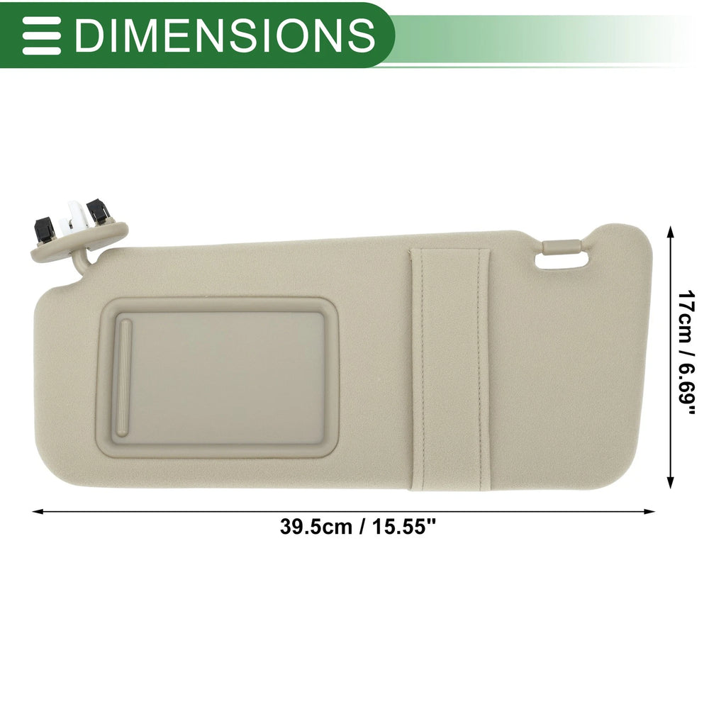 Left Driver Side Sun Visor No. 74320-06800-E0 for Toyota Camry (2007–2011)