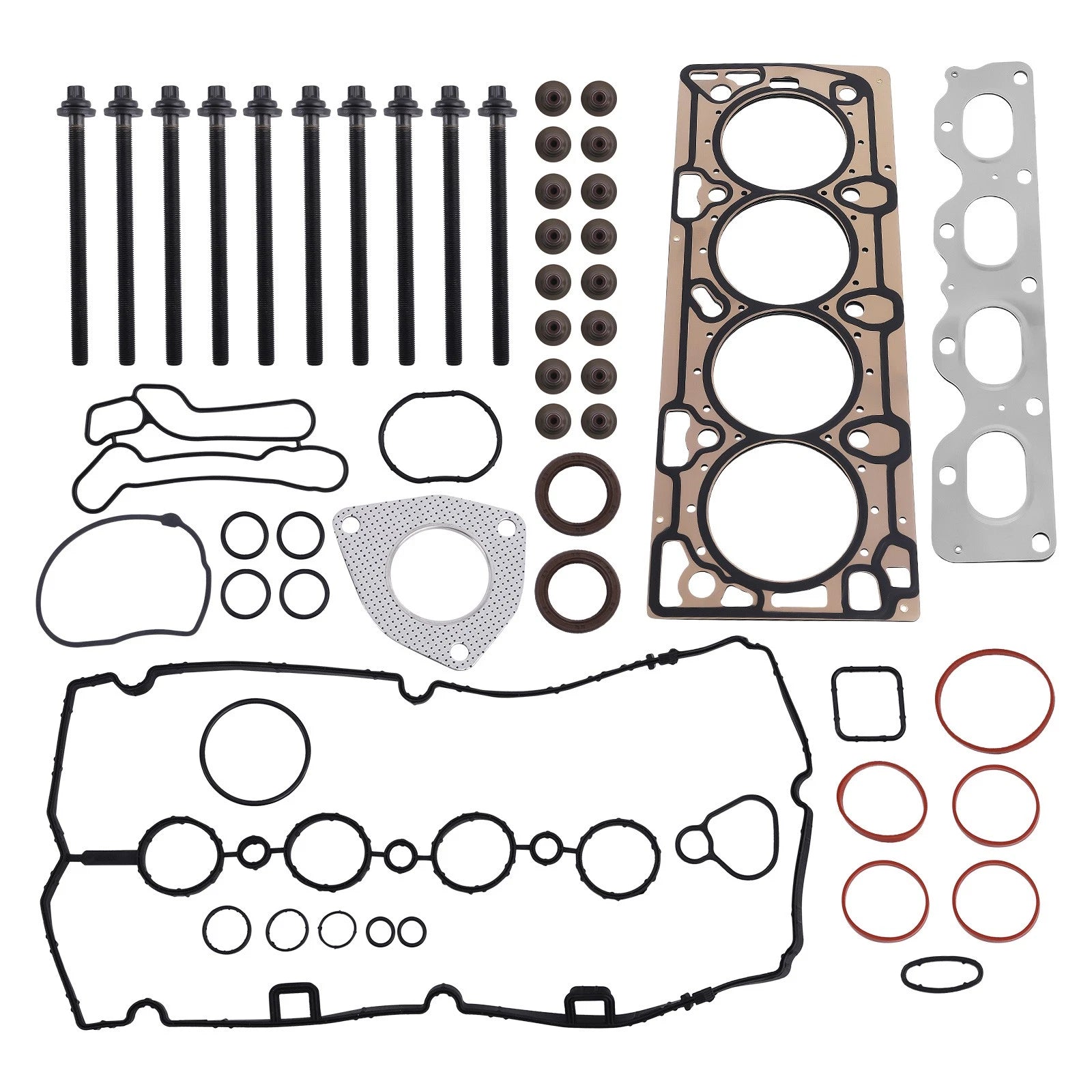 Cylinder Head Set w/ Head Bolts for Chevrolet Sonic (2011–2017) 1.8L L4 DOHC